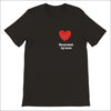 Engagera med Stil och Rött Hjärta T-shirt - Print Material