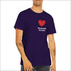 Engagera med Stil och Rött Hjärta T-shirt - Team Purple / S - Print Material
