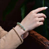 Fint armband med naturliga gröna jadestenar och pärlor - Premium mutual from mutualdropshopping - Just 290 kr! Shop now at Picatshirt