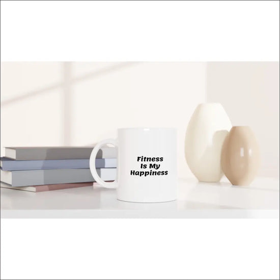 Fitness Mugg med Träning Grafik till Gymmet - Print Material