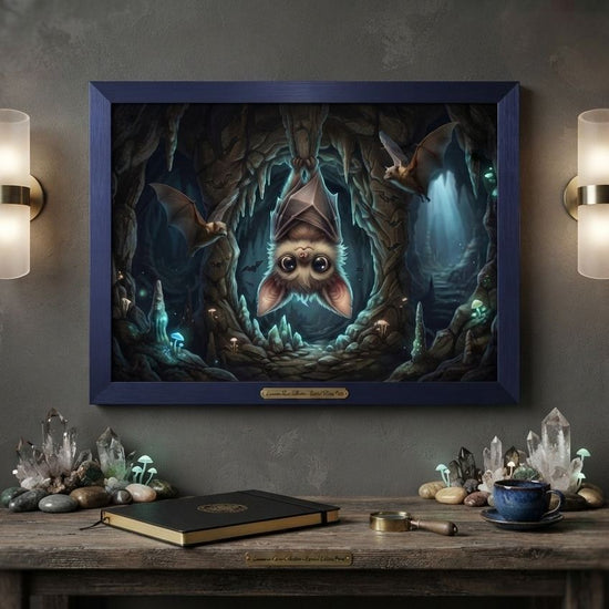 Kawaii Cave Bat - Fine Art Print