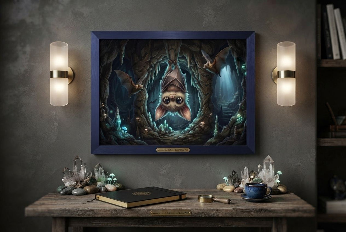 Kawaii Cave Bat - Fine Art Print