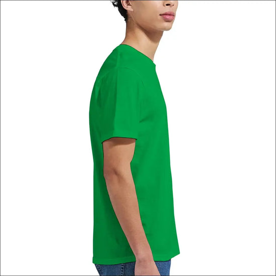 Flower Power T-shirt med husbil under regnbåge - Print Material