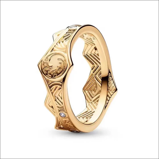Game of Thrones House Dragon Crown Ring Pandora Guld / No. 5 Silverring