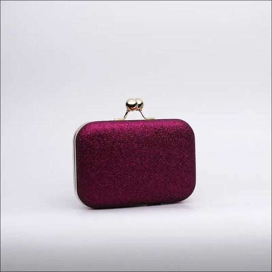 Momentum med Glamour - Glittrande Clutch - Djuplila