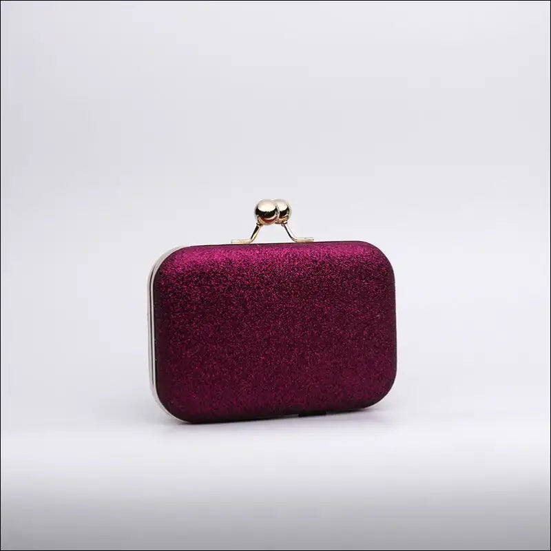 Momentum med Glamour - Glittrande Clutch - Djuplila