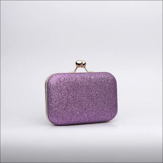 Momentum med Glamour - Glittrande Clutch - Ljuslila