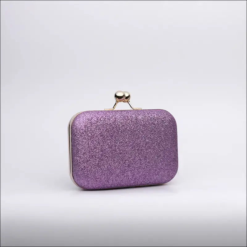 Momentum med Glamour - Glittrande Clutch - Ljuslila