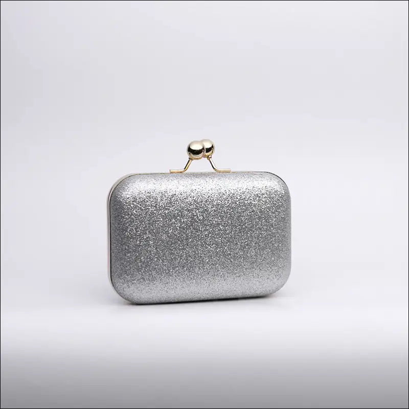 Momentum med Glamour - Glittrande Clutch - Silvrig