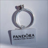 Glittrande Rött Hjärta Ring Silverring Pandora Moments You Me