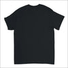 Stilren Vågor inspirerad Svart T-Shirt med Klassisk Design - Print Material