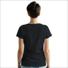 Stilren Vågor inspirerad Svart T-Shirt med Klassisk Design - Print Material