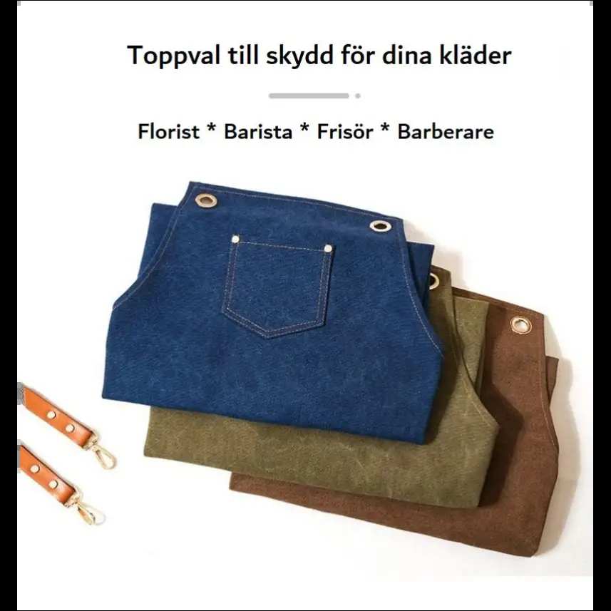 Förkläde i kanvas för DIY – hantverk som klär