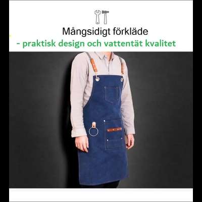 Förkläde i kanvas för DIY – hantverk som klär