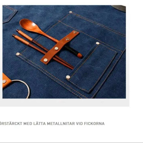 Förkläde i kanvas för DIY – hantverk som klär