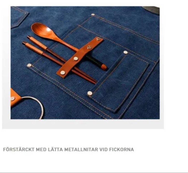 Förkläde i kanvas för DIY – hantverk som klär