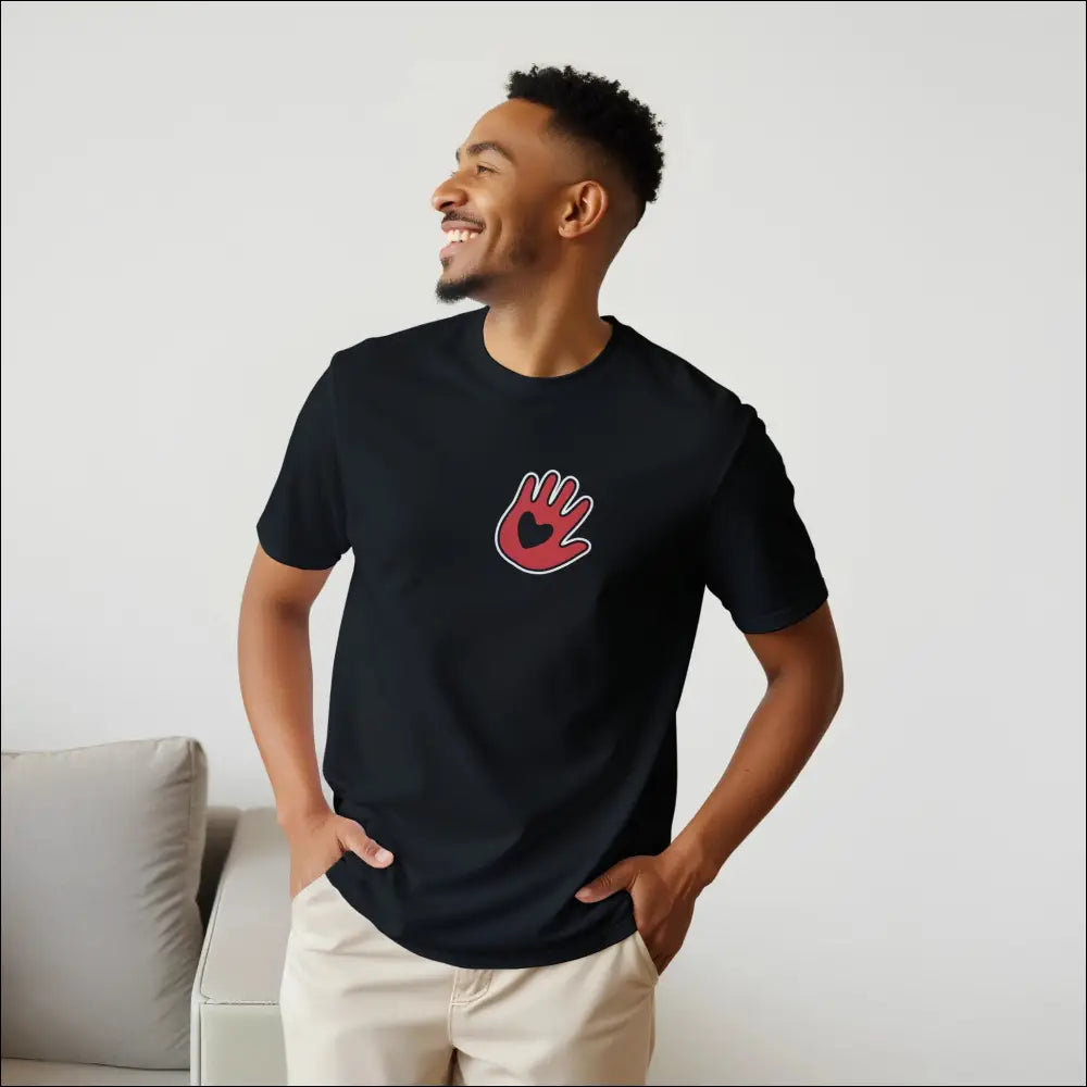 Handen på hjärtat: T-shirt för förtroende - Print Material