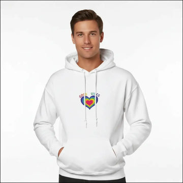 Hoodie med Positiv Vibe motiv