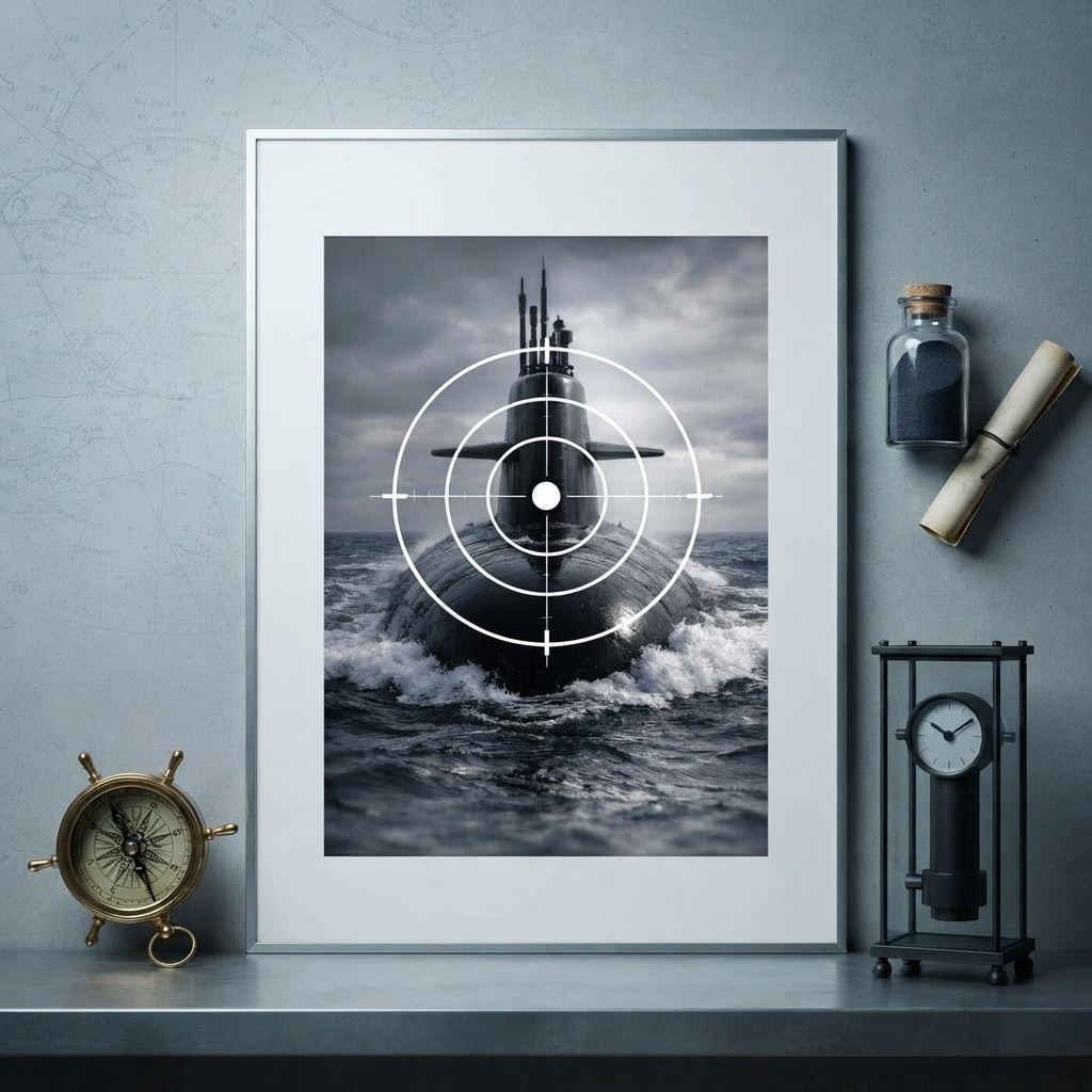 Image of a submarine – Nordic Minimalist Poster