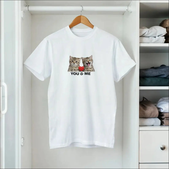 Kattdesign ’You & Me’ T-shirt för Damer - Print Material