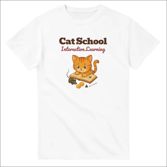 Kattunge T-shirt - Färgglad Cartoon-Design - Print Material
