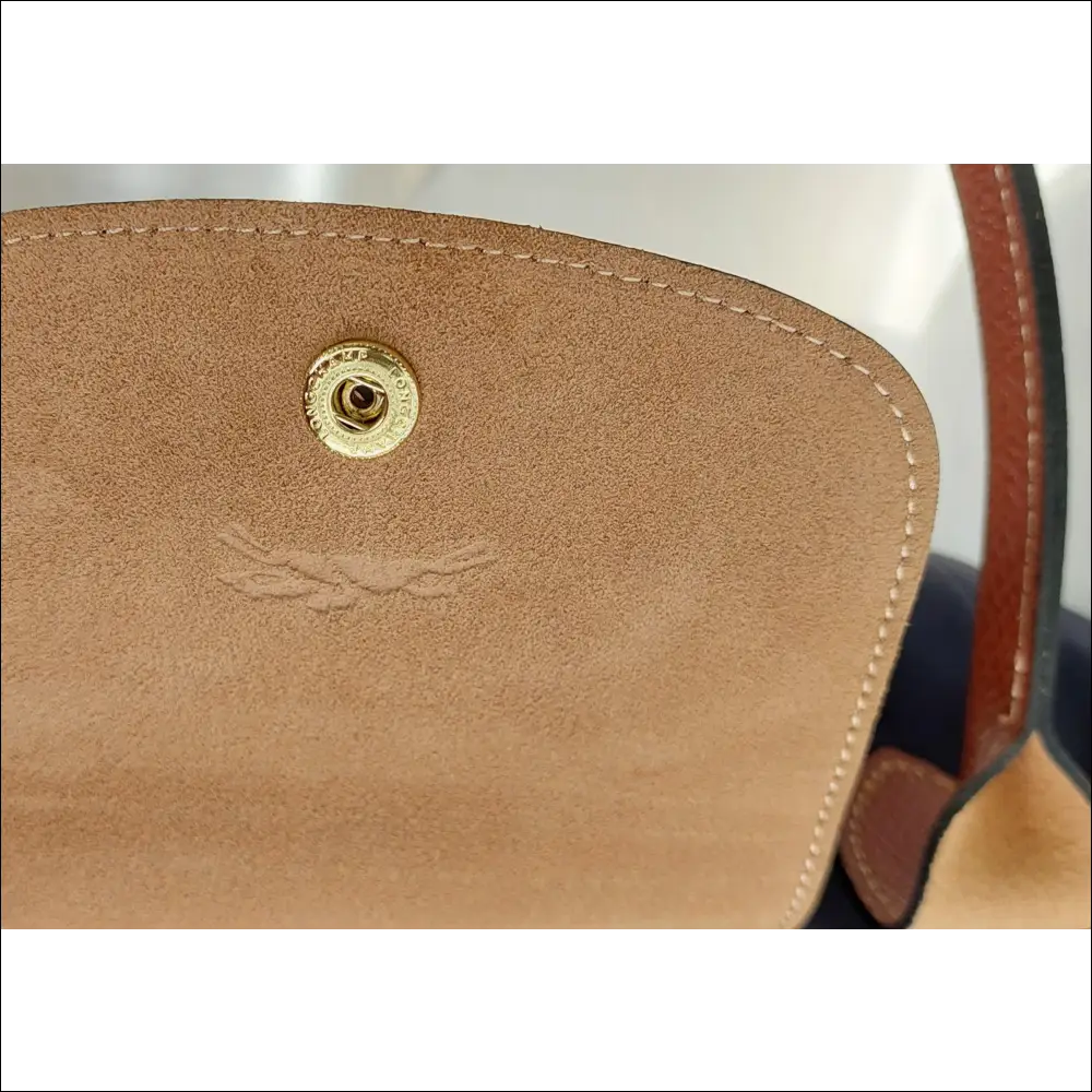 Large Longchamp Tote Le Pliage Original Navy Blue - Vikbar Resväska - Long Handle - resväska