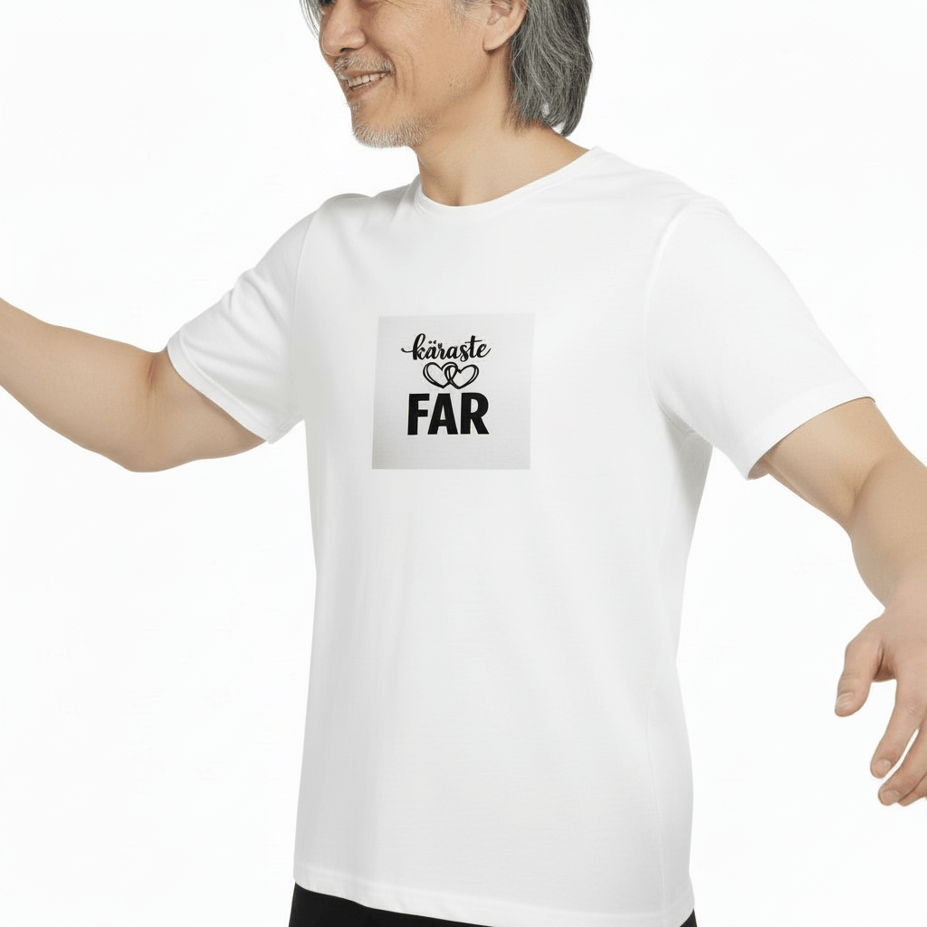 Käraste Far t‑shirt – klassisk unisex straight fit för vardagsbruk