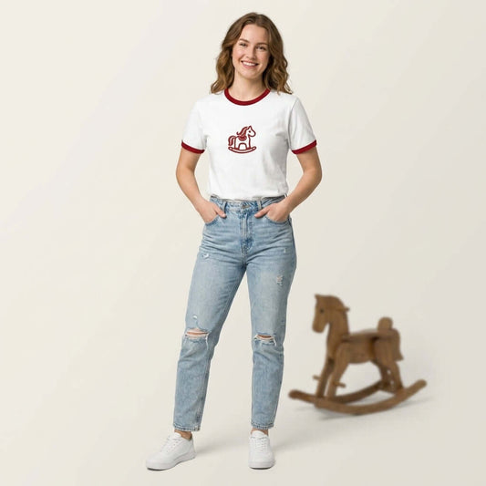 Rocking Horse Ringer Tee - Vintage Svensk Design T-Shirt