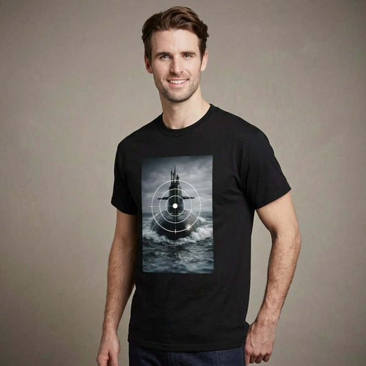 Ubåt T-shirt - Snyggt maritimt motiv i tuff stil