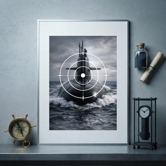 Image of a submarine – Nordic Minimalist Poster