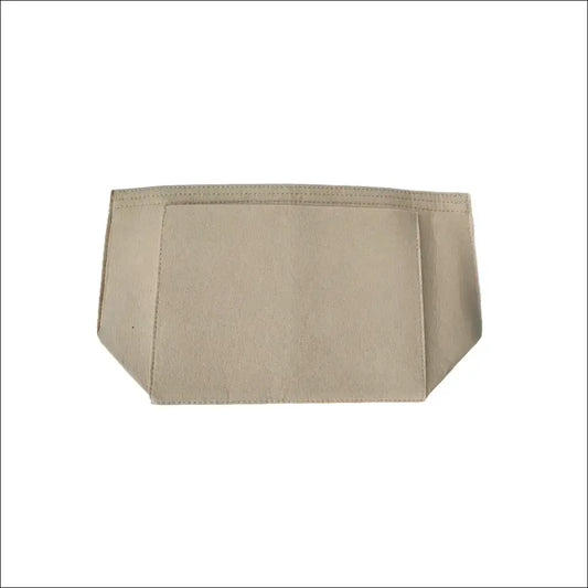 Longchamp handväskorganiserare i beige konstfilt med fack och ergonomisk form för effektiv förvaring i din väska.