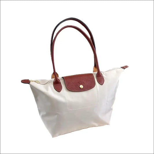 Longchamp Le Pliage Large Tote i Paper White
