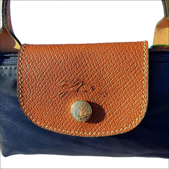 Longchamp Le Pliage Navy Blue Minipack - Elegant Accessoar - Mini Pack - Sminkväska