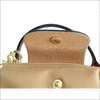 Longchamp Le Pliage Original Pochette Gul i nylon med handtag Sand / Mini single pack Design handväska