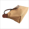 Longchamp Le Pliage Original Pochette Gul i nylon med handtag Sand / Mini single pack Design handväska