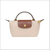 Longchamp Le Pliage Original Pochette Paper White med handtag / Mini single pack Design handväska