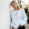 Love Drinks & Hearts Sweatshirt – Mysiga romantiska vibbar för alla