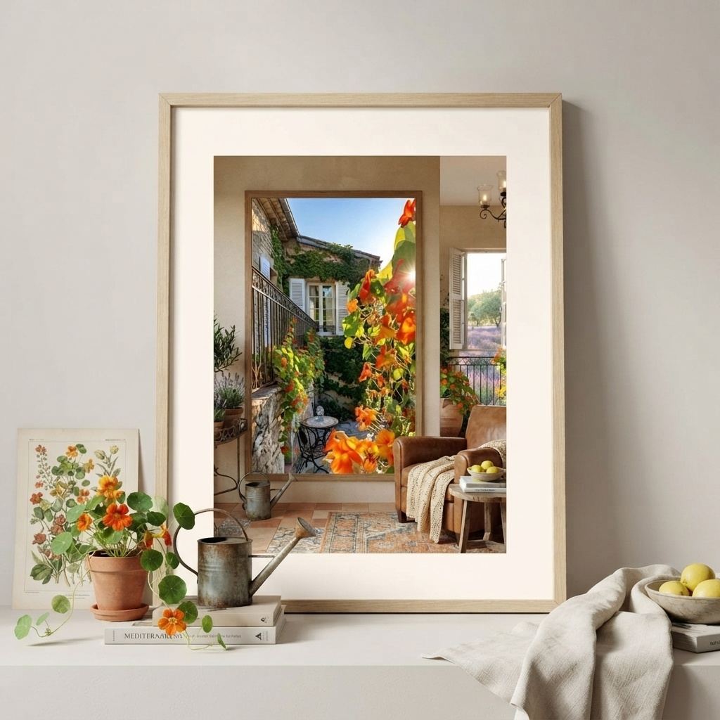 Artists Garden - Colorful Arcadian Art Poster