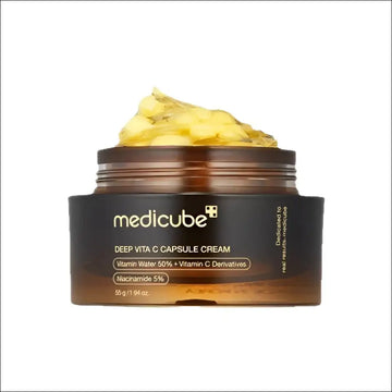 Medicube Deep Vita C Capsule Cream, dermatologically tested Korean skincare, vitamin water and C derivatives, 50g