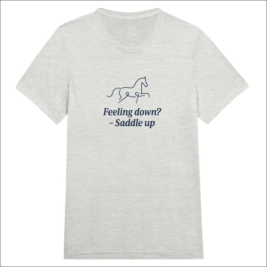 Minimalist Ryttar Tee – Unisex Sval Triblend Mix - Print Material