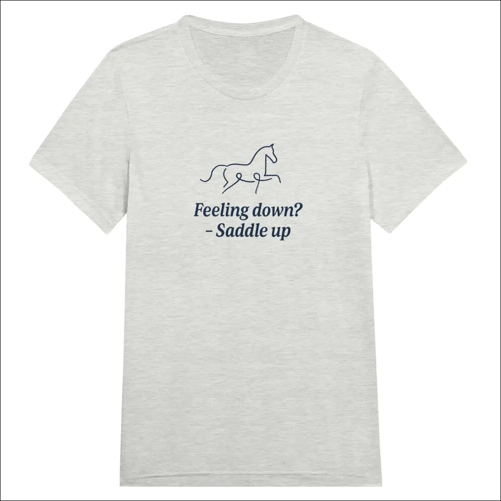 Minimalist Ryttar Tee – Unisex Sval Triblend Mix - Print Material