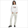 Mjuk Hoodie med Katter och Du & Jag Text - Print Material