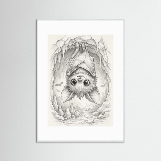 Cute Bat Sketch - Illustration