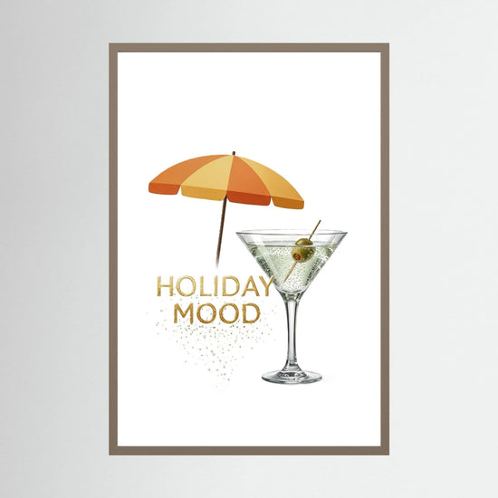 Martini Cocktail Poster – Summer Holiday Mood