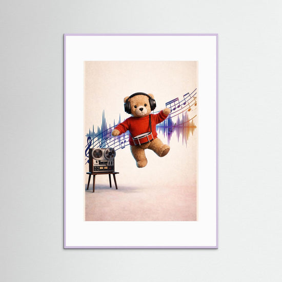 Music and  Dance Teddy Poster
