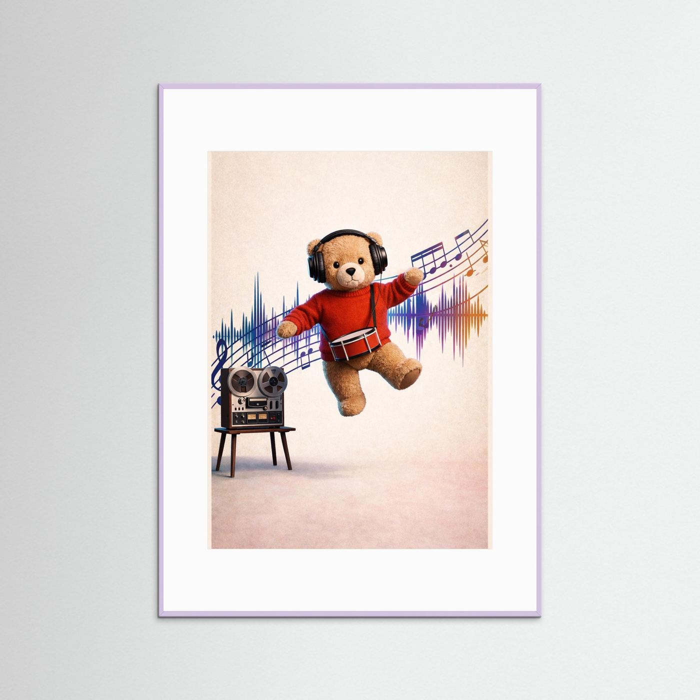 Music and  Dance Teddy Poster