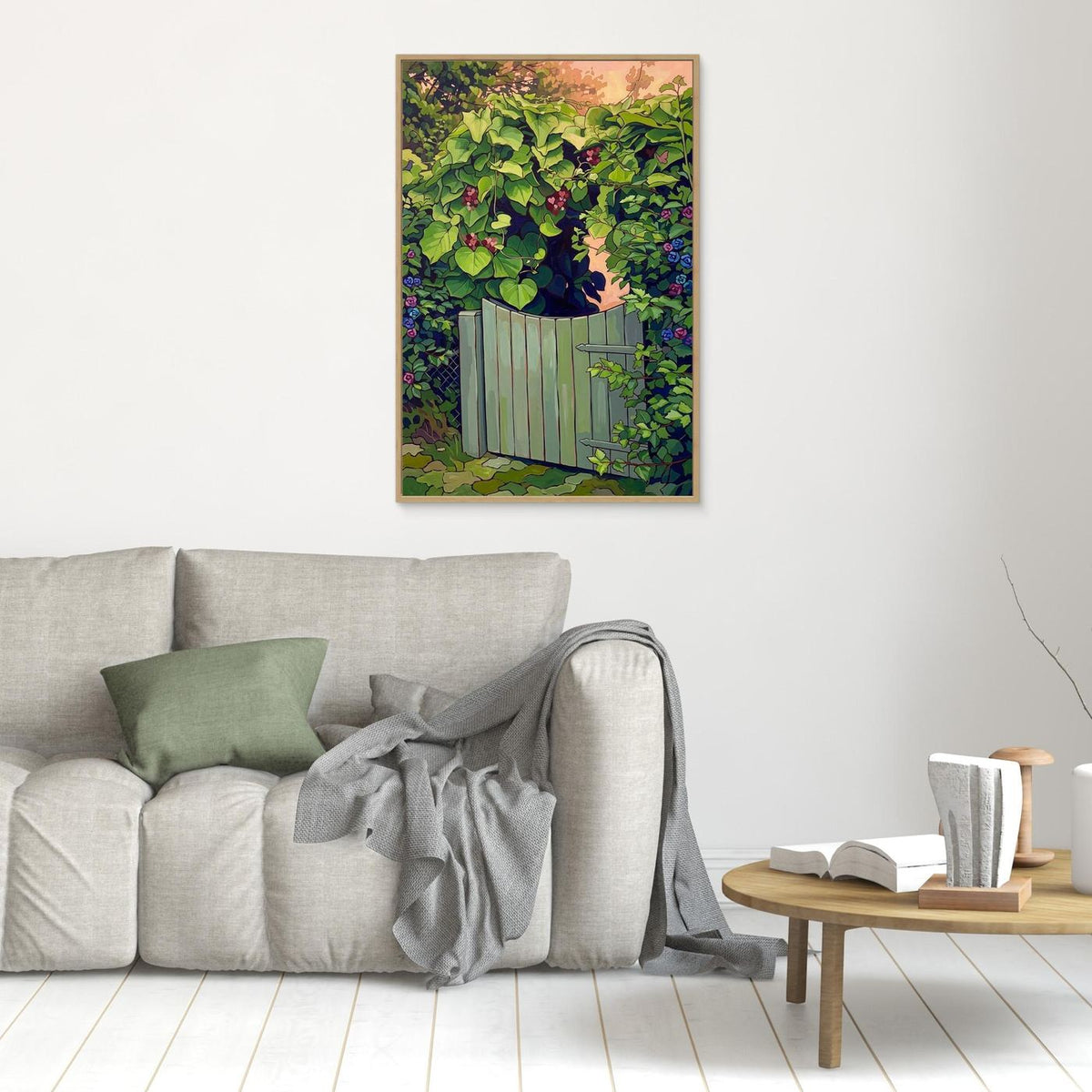 Whimsical Garden Canvas – A Dreamy Floral Escape