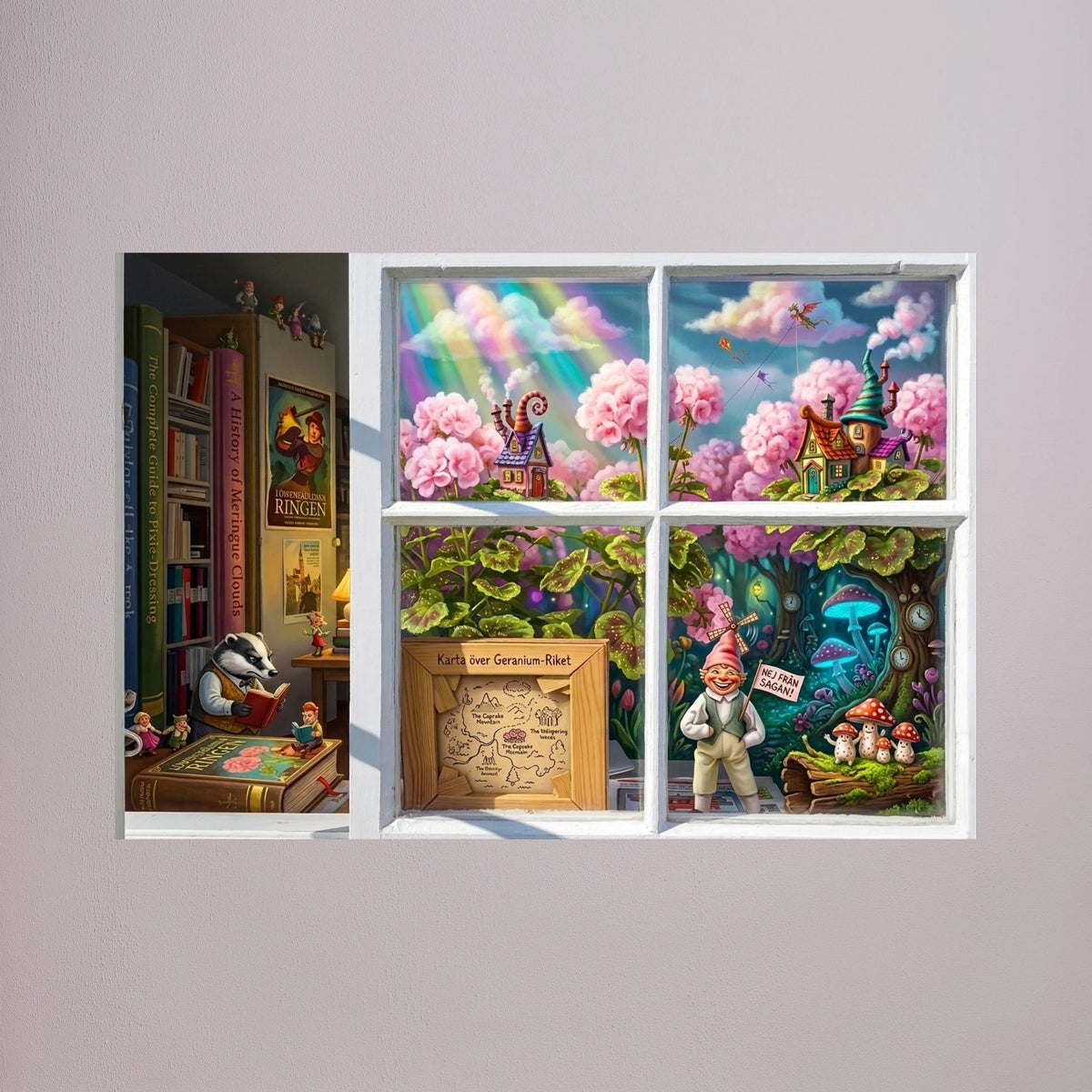Gnome Home Nordic Whimsy Poster