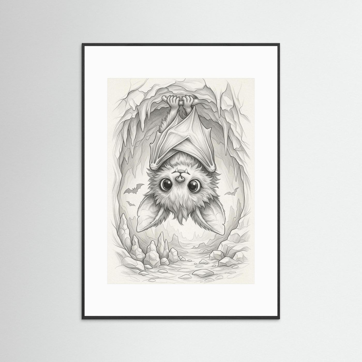 Cute Bat Sketch - Illustration