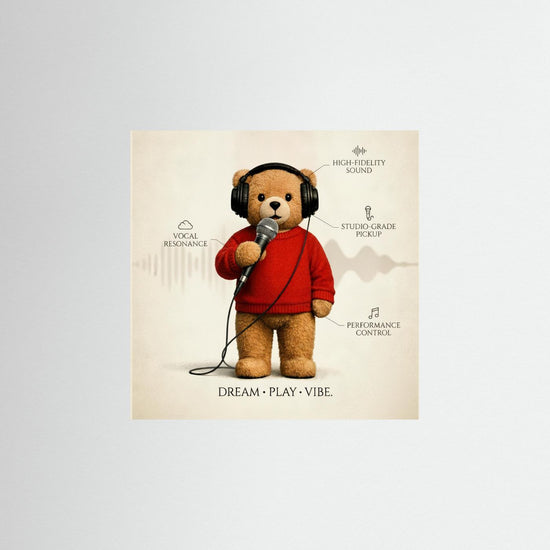 Sonic Art Decor – Singing Teddy Bear Canvas Poster